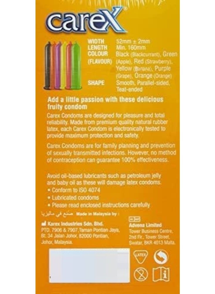 careX Assorted Flavours Condoms 12 Pcs - Image 3